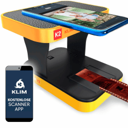 KLIM K2 Mobile Film Scanner 35mm + NEU 2024 + Positiv- & Negativ- Dia Scanner + Fotoscanner zum digitalisieren + Diascanner + Deine eigene Entwicklungsstation zu Hause + Dias selbst digitalisieren