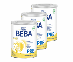 BEBA PRE Anfangsmilch von Geburt an, Babynahrung mit DHA, nur Laktose, ohne Palmöl, 3er Pack (3 x 800g) Pre Anfangsmilch 800 g (3er Pack)