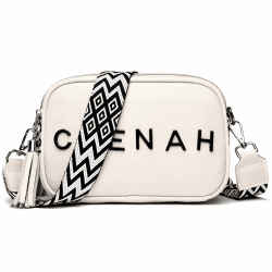 XUANXIE Damen Umhängetasche Echtes Leder Crossbody Bag Damen Handytasche zum Umhängen, Umhängetasche Damen Klein Handbags for Women Moderne Taschen mit Breiter Gurt umhängetaschen Weiß