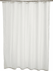 Amazon Basics Duschvorhang 180 x 180 cm - Weiß, Schimmelresistent und Wasserabweisend H180 x B180 cm (1er Pack) Weiß