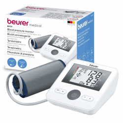 Beurer BM 27 Oberarm-Blutdruckmessgerät mit Manschettensitzkontrolle, klinisch validiert, für Oberarmumfänge von 22-42 cm, Risikoindikator, Arrhythmie-Erkennung, Meldung bei Anwendungsfehlern Classic: Einfache Bedienung