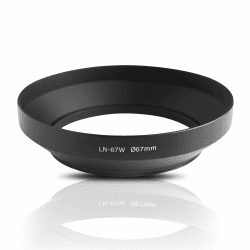 Ares Foto® 67mm Weitwinkel Gegenlichtblende Streulichtblende Sonnenblende zum Einschrauben. CNC gefrästes Metall (Aluminium). Kompatibel mit Sony Canon Nikon Fujifilm Olympus Tamron Sigma Pentax