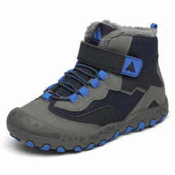 Mishansha Kinder Winterschuhe Warm Gefüttert Winterstiefel Jungen Mädchen Schneestiefel Outdoor rutschfest Boots, Gr.24-38 31 EU Blau