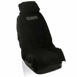 fixcape Autositzbezüge universal als Überwurf aus Baumwolle, Autositzbezug Schonbezug Sitzbezug für das Auto, Sitzbezüge Autositz, Werkstattschonbezug Vordersitze, Schwarz Schwarz / Black