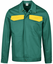 BWOLF ARES 100% Baumwolle Arbeitsjacke Männer Arbeitsjacke Herren Arbeitsjacke Bundjacke 4XL Grün