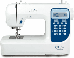 Carina Professional - Computer-Nähmaschine für Einsteiger, Fortgeschrittene & Profis; LED-Bildschirm, 206 Stichprogramme, Freiarm & LED-Nählicht