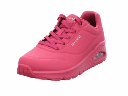 Skechers UNO Stand On Air Damen Turnschuhe 37 EU Magenta Durabuck Mesh