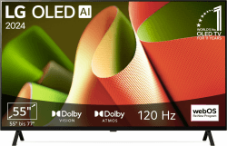 LG OLED55B49LA TV 55" (139 cm) OLED Fernseher (α8 4K AI-Prozessor, webOS 24, Dolby Vision, bis zu 120Hz) [Modelljahr 2024] 55 Zoll 2024 series