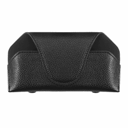 CUINIUNAID Brillenhalter für Auto Sonnenbrillenhalter Auto Universal Auto Brillenhalter Leder Sonnenblende Organizer Auto Brillenhalterung Schwarz Auto Brillenbox für Alle Fahrzeuge