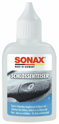 SONAX SchlossEnteiser Thekendisplay (50 ml) pflegt, schmiert und schützt vor Rost, Feuchtigkeit und Nässe - ohne zu verkleben | Art-Nr. 03315410 Schlossenteiser (Thekendisplay)