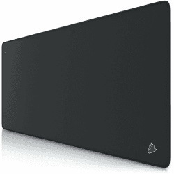 TITANWOLF - Large XXL Mouse Pad 900x400x3 mm - Desk Mat - Gaming Mat Pad - Improved Precision and Speed - Rubber Base for Stable Grip on Smooth Surfaces - Table Pad 90x40 Black B 90x40 cm