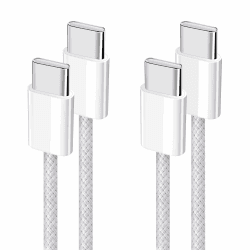 YISH USB C auf USB C Kabel：[2Stück 1M+1M] 60W USB C Schnellladekabel PD USB Typ C Ladekabel Nylon Datenkabel für iPhone 16 15 Pro Max Samsung Galaxy S24 S23 iPad Pro Sony MacBook Pro/Air Pixel Switch
