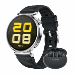 HUAWEI Watch GT 5 41 mm+Extral FreeBuds 5i Schwarz,Smartwatch,Kunstvolles Design,Erweiterte Lauf- und Fahrradfunktionen,Gesundheitsmonitoring,Bis zu 7 Tage Akkulaufzeit,iOS&Android,Schwarz GT 5 + FreeBuds 5i Schwarz 41mm Schwarz
