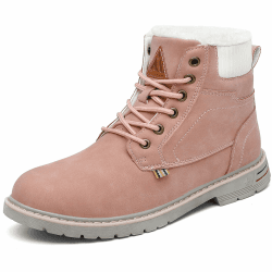 Mishansha Winterschuhe Herren Damen Gefüttert Warme Winterstiefel Unisex Wasserdicht Stiefeletten 40 EU Rosa