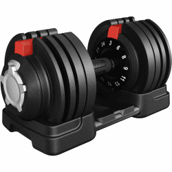 Yaheetech Verstellbare Hantel 12/16-in-1 Kurzhanteln 1,5 bis 18 kg/3 bis 24 kg/2 bis 40 kg Hantel Schnelleinstellung Gewichtsstufen Hanteln für Zuhause & Fitnessstudio Einstellbar-24 kg-Einzelstück
