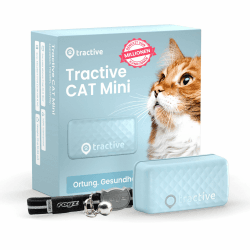 Tractive CAT Mini GPS Tracker für Katzen | Marktführer | Live-Ortung | Positionsverlauf | Gesundheitswarnungen | Aktivitätstracking | Halsband inkludiert Mint