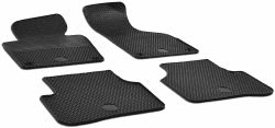 Walser DirtGuard Gummi Fussmatten Auto kompatibel mit VW Passat B6 2005-2010, VW Passat B7 2010-2015, 100% passgenaue Auto Fußmatten, robuste Universal Fußmatte Auto, Gummimatten Auto Passat B6, B7