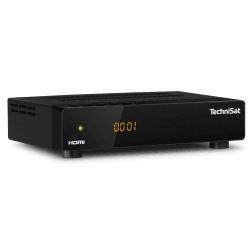 TechniSat HD-S 261 - kompakter digital HD Satelliten Receiver (Sat DVB-S/S2, HDTV, HDMI, USB Mediaplayer, vorinstallierte Programmliste, Sleeptimer, Nahbedienung am Gerät, Fernbedienung) schwarz Modell 2022 Single