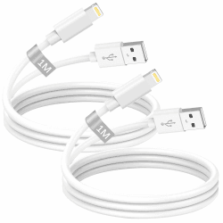 iPhone Ladekabel Original Apple MFi Zertifiziert, USB Lightning Kabel 1M 2Pack, USB iPhone Kabel 1M iPhone Lightning Ladekabel Schnellladekabel für Apple iPhone 14 13 12 11 Pro Max/XS/8/7/6/5/SE,iPad