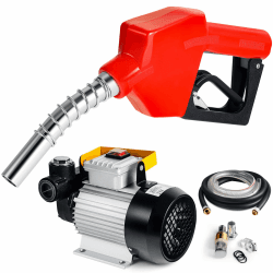 Bio Dieselpumpe Heizölpumpe selbstansaugend 230V/550W 60l/min automatische Pistole Umfüllpumpe