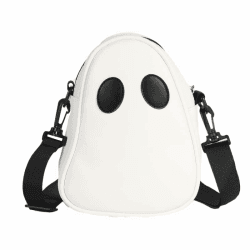 Halloween Cute Ghost Dekoration Damen, PU Kürbis Schultersack Teufel Schultersack, Geister-Rucksack für Damen Männer Kinder, Halloween Tasche Halloween Costume für Halloween Cosplay Party