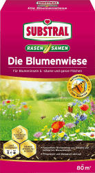 Substral Die Blumenwiese Rasen- & Blumensamen für ein attraktives Bienen- und Nützlingsparadies, 800 g