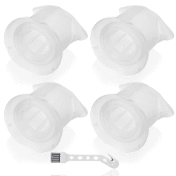 Leadaybetter 4 Stück Filter für Vorwerk Kobold VC100 Akku Staubsauger VC 100 Schmutzfilter Ersatzfilter für Vorwerk VC 100 Handstaubsauger