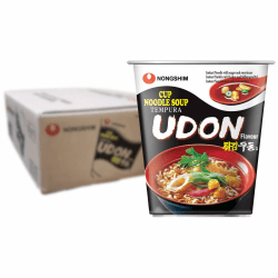 Nong Shim Instantnudeln Udon – Koreanische Ramen Cup Suppe - schnelle Zubereitung – 12er Vorteilspack à 62g Cup Nudeln Udon 62 g (12er Pack)