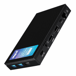 MeLE Quieter4C Lüfterloser Mini PC Windows 11 Pro 16GB DDR4 512GB ROM Micro PC Alder Lake N100(bis zu 3.4GHz) Kleiner Formfaktor PC USB-C 2 X HDMI 4K@60 Desktop-Computer mit DREI Bildschirmen Quieter4C-N100-16GB-512GB
