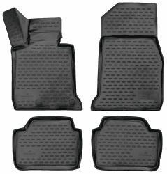 Walser XTR Gummi Fussmatten Auto kompatibel mit BMW 1 (F20) 2011-2019, 100% passgenaue Auto Fußmatten, robuste Universal Fußmatte Auto, Gummimatten Auto, Auto Fussmatten Gummi, Auto Gummimatten 2011 - 2019