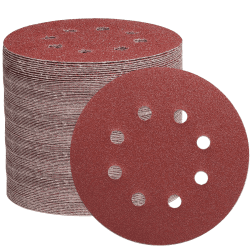 STEBRUAM 105 Stück Schleifpapier 125mm Klett, Profi 125 Schleifscheiben Rund 8 Loch für Exzenterschleifer（Mit Körnung 40/60/100/150/240/320/600） 105 Stück（40-600 Körnungen）