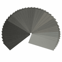 STEBRUAM Profi Schleifpapier Set 42 Stück Trocken und Nass Sandpapier 120 bis 3000 Körnung Schleifpapier Fein für Auto/Holzmöbel/Stein/Lack/Metall/Glas, 9 x 3,6 Zoll Wasserschleifpapier Siliziumkarbid 42 Stück, 120 bis 3000 Körnung