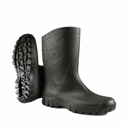 Dunlop Dee Kurzstiefel -Gummistiefel,Regenstiefel, Arbeitsstiefel 46 EU Schwarz