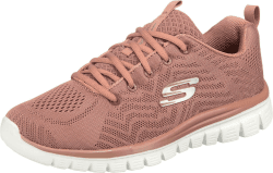 Skechers Damen Graceful Get Connected Sneakers 40 EU Mauve Mesh Trim