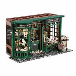 CUTEBEE Puppenhaus Miniatur Haus mit Möbeln, DIY Puppenhaus Bausatz Plus Staubschutzhülle 1:24 Maßstab Kreativzimmer für Valentinstag Geschenkidee (Magic House)