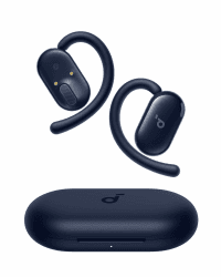 soundcore V20i von Anker Open-Ear Kopfhörer, verstellbare Ohrhaken, komfortabel, fester Halt, starker Bass, rauschfreie Telefonate, IP55, LED, 36h Spielzeit,Bluetooth 5.4 Earbuds,Multipoint Connection Blau