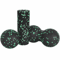 Faszien Set zur Selbstmassage, Faszienrolle Set mit Massageball, Faszien Duoball, Foam Roller & Kleine Foamroller, Massageball Faszien Ball, für Faszientraining DurchfüHren, Schmerzen Lindern