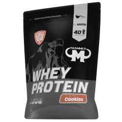 Mammut Nutrition Whey Protein Pulver Cookies – 1kg – 27g Protein pro Portion – Eiweißpulver mit hohem BCAA-Anteil – Perfekte Löslichkeit in Wasser & Milch – Ideale Zwischenmahlzeit Cookies 1 kg (1er Pack)
