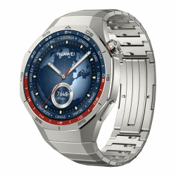 HUAWEI WATCH GT 5 Pro 46 mm Smartwatch, Kunstvolles Design,Sportfunktionen auf Profi-Niveau,Health-Tracking, EKG-Monitoring, bis zu 14 Tage Akkulaufzeit, GPS, Bluetooth-Anrufe, iOS & Android, Titanium HUAWEI WATCH GT 5 Pro 46mm Titanium