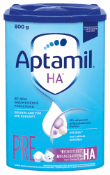 Aptamil HA PRE – Anfangsmilch von Geburt an, Mit DHA, Nur Laktose, Ohne Palmöl, Babynahrung, Milchpulver, 800 g (1er Pack) Aptamil HA PRE 800 g (1er Pack)
