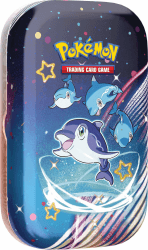 Pokémon-Sammelkartenspiel: Mini-Tin-Box Karmesin & Purpur – Paldeas Schicksale: Normifin (2 Boosterpacks, 1 Sticker & 1 Bildkarte)