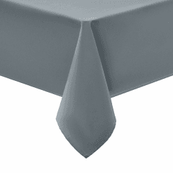 smiry Tischdecke Abwaschbar Rechteckig 100x140cm Tischtuch Polyester Wasserabweisend Lotuseffekt Tischwäsche Schmutzabweisend Abwischbare Tafeldecke für Party Küche, Grau 100 x 140 cm Grau