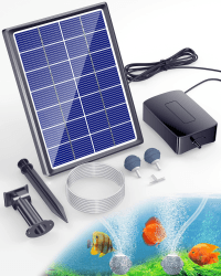 Biling Teichbelüfter Solar, 3.5W Solar Teichbelüfter mit 2200mAh Akku Solar Sauerstoffpumpe für Teich Luftpumpe Aquarium Sauerstoff Teich, Solar-Teichbelüfter für die Wasserzirkulation im Garten 3.5 W 3Modells