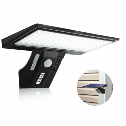 JESLED Solarlampen für Außen, 90 LED, Superhelle Solarleuchte mit Bewegungsmelder Sicherheitswandleuchte 3 Modi Wasserdichte Wandleuchte Garten.Batterie austauschbar (1 Stück) 90LED*1