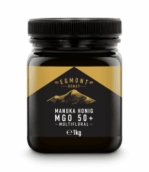 Egmont Honig Manuka Honig 50+ MGO 1kg | Zertifizierter MGO-Inhalt | Roher Honig 100% Natürlich | Hergestellt in Neuseeland 1 kg (1er Pack)