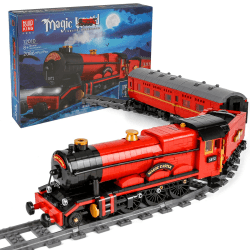 Mould King 12010 2086pcs Magic Train, 2,4g Fernbedienung Und App Dual Control, Modellbausatz Für Magic World Series Züge, Kompatibel Mit Technologie Zusammengebaute ​​mit kleinen Partikeln