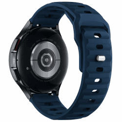 Joehwerr Sport Wristband Kompatibel für Samsung Galaxy Watch Armband, 40mm 44mm Watch 4/5/6/7/FE Watch 4/6 Classic, 20mm wasserdicht weiches Silikon Ersatzband für Galaxy Watch 3/Active 2 Ultra Navy Blue