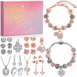 Schmuck Adventskalender 2024 Frauen Armband: Adventskalender 2024 Teenager Mädchen Geschenke für Frauen Damen, Weihnachtskalender Adventskalender Schmuck Damen Mädchen Weihnachtsgeschenke für Frauen Metall