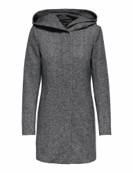 ONLY Female Mantel Klassischer XXL Dark Grey Melange