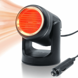 BEVECK Auto Heizung, Tragbare 12V 150 W Autoheizung und Scheibenenteiser, Autoheizung zum Anschluss an den Zigarettenanzünder. 1 Stück